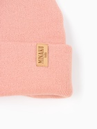 Шапка для девочки MINAKU: Cozy Winter с отворотом, пудровая, размер 52-56 (5-7лет) - Фото 7