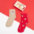 Набор новогодних женских носков KAFTAN "Marry christmas" р. 36-40 (23-25 см), 2 пары - Фото 2
