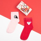 Набор новогодних женских носков KAFTAN "Gift" р. 36-40 (23-25 см), 2 пары - Фото 2