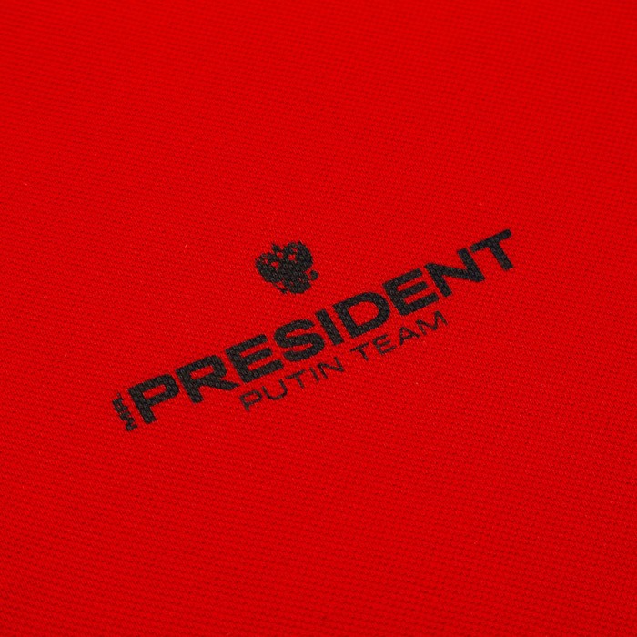 Поло President, размер L, цвет красный - фото 1927949659