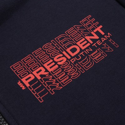 Толстовка на молнии President, размер XS, цвет чёрный