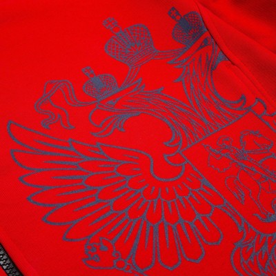 Толстовка на молнии President, размер M, цвет красный