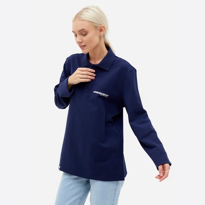 Поло с длинным рукавом President, размер M, цвет синий