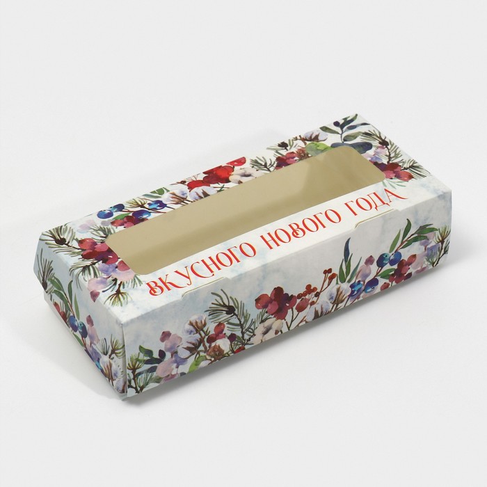 Коробка складная «Праздничный венок», 17 × 7 × 4 см