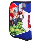 Пенал каркасный, 1 секция, 14×21×4 см, откидной карман, тканевый, «Мстители» - Фото 3