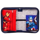 Пенал каркасный, 1 секция, 14×21×4 см, откидной карман, тканевый, «Мстители» - Фото 6