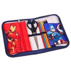 Пенал каркасный, 1 секция, 14×21×4 см, откидной карман, тканевый, «Мстители» - Фото 2