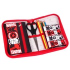 Пенал каркасный, 1 секция, 14×21×4 см, откидной карман, тканевый, «Мстители» - Фото 2