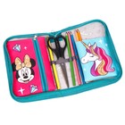 Пенал каркасный, 1 секция, 14×21×4 см, откидной карман, тканевый, «Минни Маус и единорог» - Фото 2