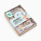 Набор новогодний подарочный Доляна Merry Xmas: варежка-прихватка, лопатка силикон - Фото 8
