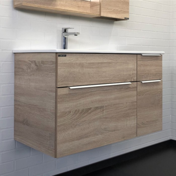 Тумба-умывальник COMFORTY «Варна-90» дуб сонома с рак. COMFORTY 9090EL