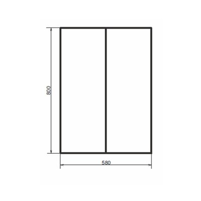 Шкаф подвесной COMFORTY «Лозанна-60», 580×180×800 мм, цвет белый глянец