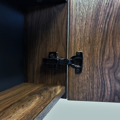 Шкаф подвесной COMFORTY «Порто – 50», 485×145×800 мм, цвет дуб тёмно – коричневый