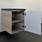 Тумба подвесная Comforty Таллин 40, цвет белый матовый/дуб натуральный - Фото 5