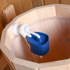 Обливное устройство из ольхи, 10 л, с пластиковой вставкой, с переливом - фото 24315353