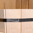 Обливное устройство из ольхи, 10 л, с пластиковой вставкой, с переливом - фото 24315354