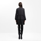 Платье мини женское с завязками MIST, размер 48, чёрное - Фото 3