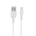 Кабель Hoco X13, Lightning - USB, 2,4 А, 1 м, PVC оплетка, белый - фото 7788136