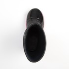 Сапоги резиновые детские, цвет черный+розовый, размер 29 - фото 38701913