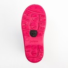 Сапоги резиновые детские, цвет черный+розовый, размер 33 - Фото 5