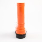 Сапоги резиновые детские, цвет оранжевый+черный, размер 29 - фото 59961