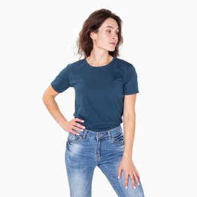 

Футболка женская, цвет серо-голубой, размер 50