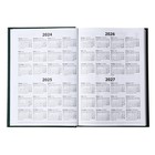 Ежедневник датированный 2024 года А5 168 листов, бумвинил, Зеленый - Фото 3