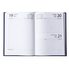 Ежедневник датированный 2024 года А5 168 листов, бумвинил, Синий - фото 9778531
