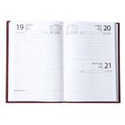 Ежедневник датированный 2024 года А5 168 листов, бумвинил, Бордо - Фото 5