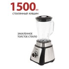 Блендер Econ ECO-755SB, стационарный, 700 Вт, 1.5 л, 2 скорости, цвет чёрный с хромом 9160917 - фото 55624