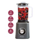 Блендер Pioneer SB146 с кофемолкой, 800 Вт, 1.5/0.5 л, 2 скорости, серый - фото 51439848 Блендер Pioneer SB146 с кофемолкой, 800 Вт, 1.5/0.5 л, 2 скорости, серый - фото 51439848