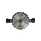 Кастрюля Olivetti SC624D, с крышкой, алюминий, 4 л, цвет чёрный-серый - Фото 3