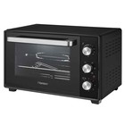 Мини-печь Pioneer MO5019G, 1600 Вт, 6 режимов, 40 л, чёрная - фото 51456285