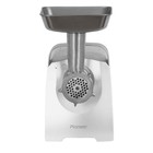 Мясорубка электрическая Pioneer MG120, 2000 Вт, реверс, 1 скорость, бело-серая - фото 51335843 Мясорубка электрическая Pioneer MG120, 2000 Вт, реверс, 1 скорость, бело-серая - фото 51335843