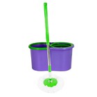 Набор для уборки ORION 2101: швабра, ведро, насадки, 2 шт, 10 л, цвет фиолетовый-зелёный - Фото 1