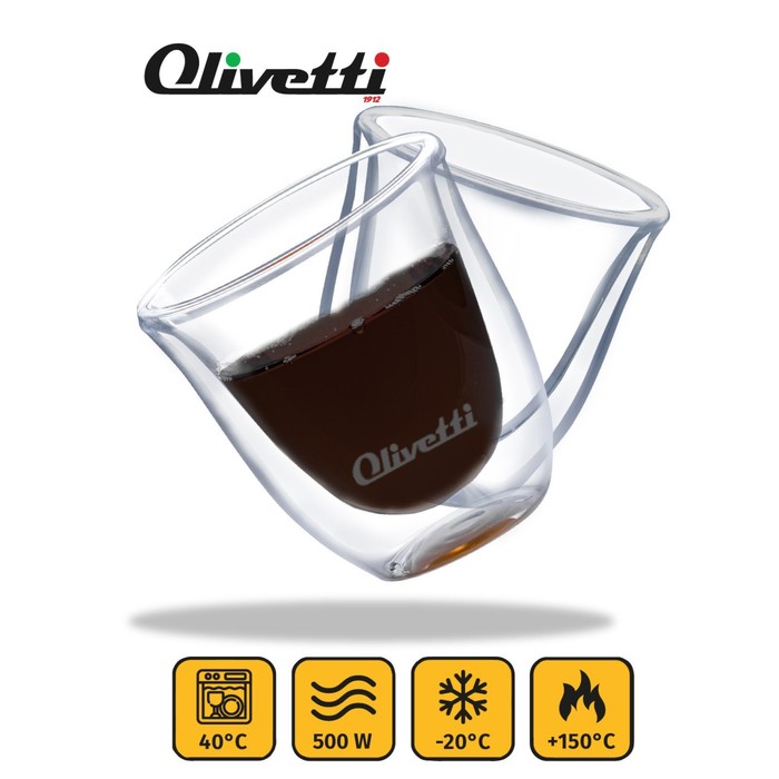 Набор стаканов с двойными стенками Olivetti DWG22, 2 шт, 250 мл - Фото 1