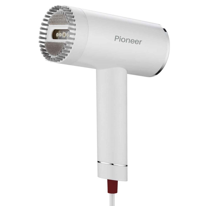 Отпариватель Pioneer SH107, ручной, 1000Вт, 100 мл, 20 г/мин, цвет белый-красный - Фото 1