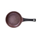 Сковорода Fusion FP2201L, с крышкой, антипригарное покрытие, d=22 см, цвет коричневый - Фото 3