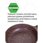 Сковорода Fusion FP2201L, с крышкой, антипригарное покрытие, d=22 см, цвет коричневый - Фото 7