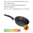 Сковорода Olivetti FP424H, без крышки, антипригарное покрытие, d=24 см, цвет чёрный - Фото 3