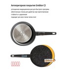 Сковорода Olivetti FP524D, без крышки, антипригарное покрытие, индукция, d=24 см - Фото 7