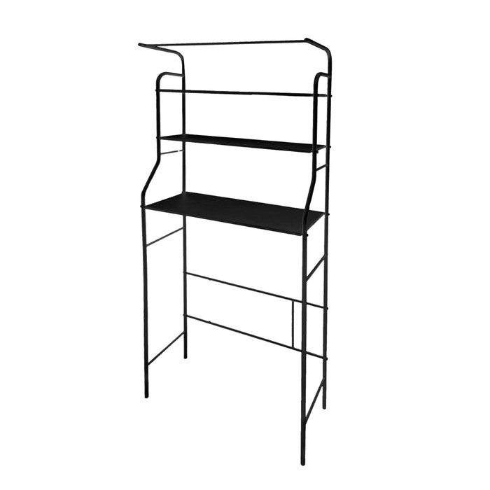 Стеллаж над стиральной машинкой SUPRA CS-B6852, 156х68х26 см, цвет чёрный матовый - Фото 1