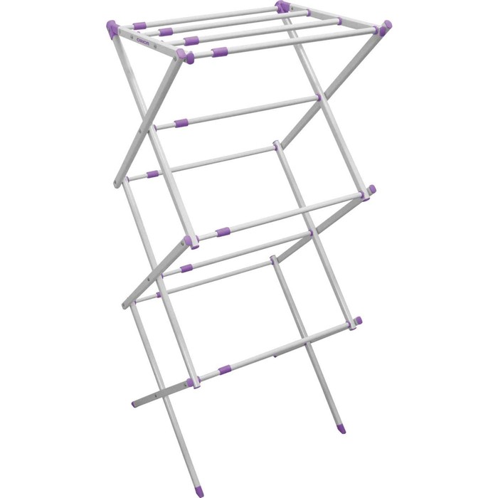 Сушилка для белья ORION 6101, вертикальная, цвет серый-фиолетовый - Фото 1
