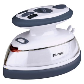 Утюг дорожный Pioneer SI1005, 20 г/мин, 40 мл, цвет синий-белый