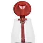 Чайник электрический Econ ECO-1739KE, 2200 Вт, стекло, 1,7 л, цвет бордовый - Фото 8