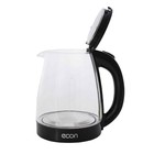 Чайник электрический Econ ECO-1845KE, 1500 Вт, стекло, 1,8 л, цвет чёрный - Фото 2