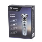 Электробритва Pioneer BS007, 3 Вт, 3 головки, USB, АКБ, серебристая - Фото 14