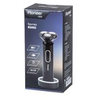 Электробритва Pioneer BS002, роторная, 3 головки, АКБ, серая - Фото 9