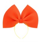 Бант на ободке, 25 х 20 см, цвет оранжевый, поролон 7723315