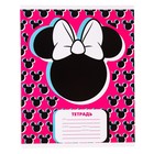 Тетрадь в линейку 24 листа, 4 вида МИКС, обложка мелованный картон, «Минни Маус» - Фото 6